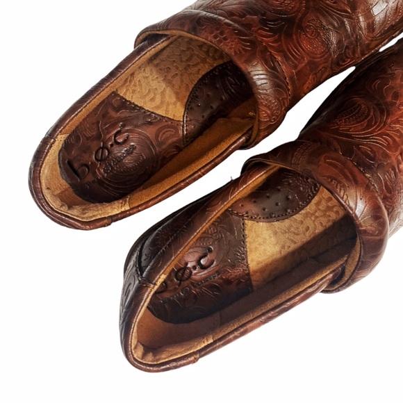 B.O.C. Peggy Slip-On Clog Nursing Clog Faux Leather Size 9 Embossed Deaign - Picture 9 of 15